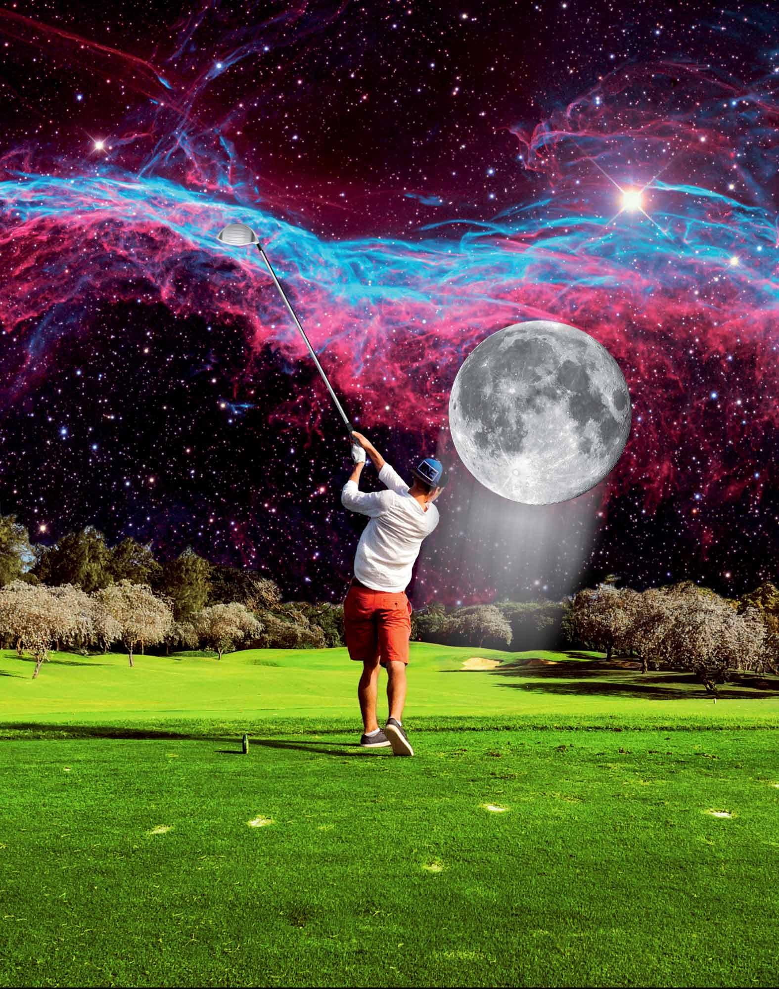 boxer court spacegolf PULLIN en polyester
