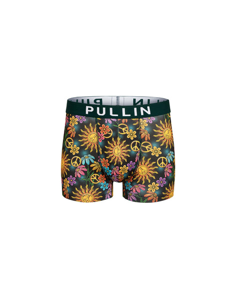 Boxer Homme PULLIN En Coton Bio - Coupe Master Confortable - Ceinture Large Élastique - Couleur Orange
