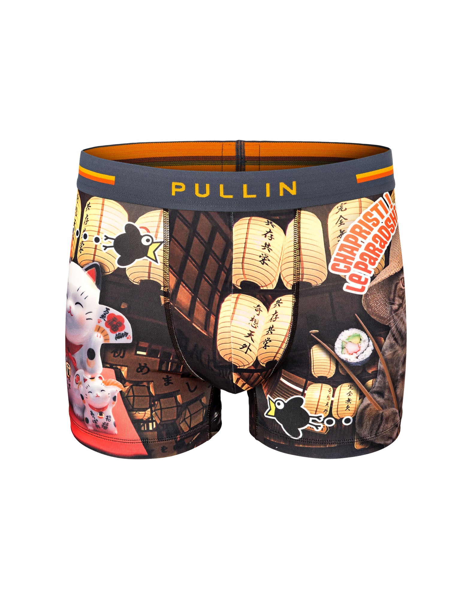 boxer court sushicat PULLIN en polyester