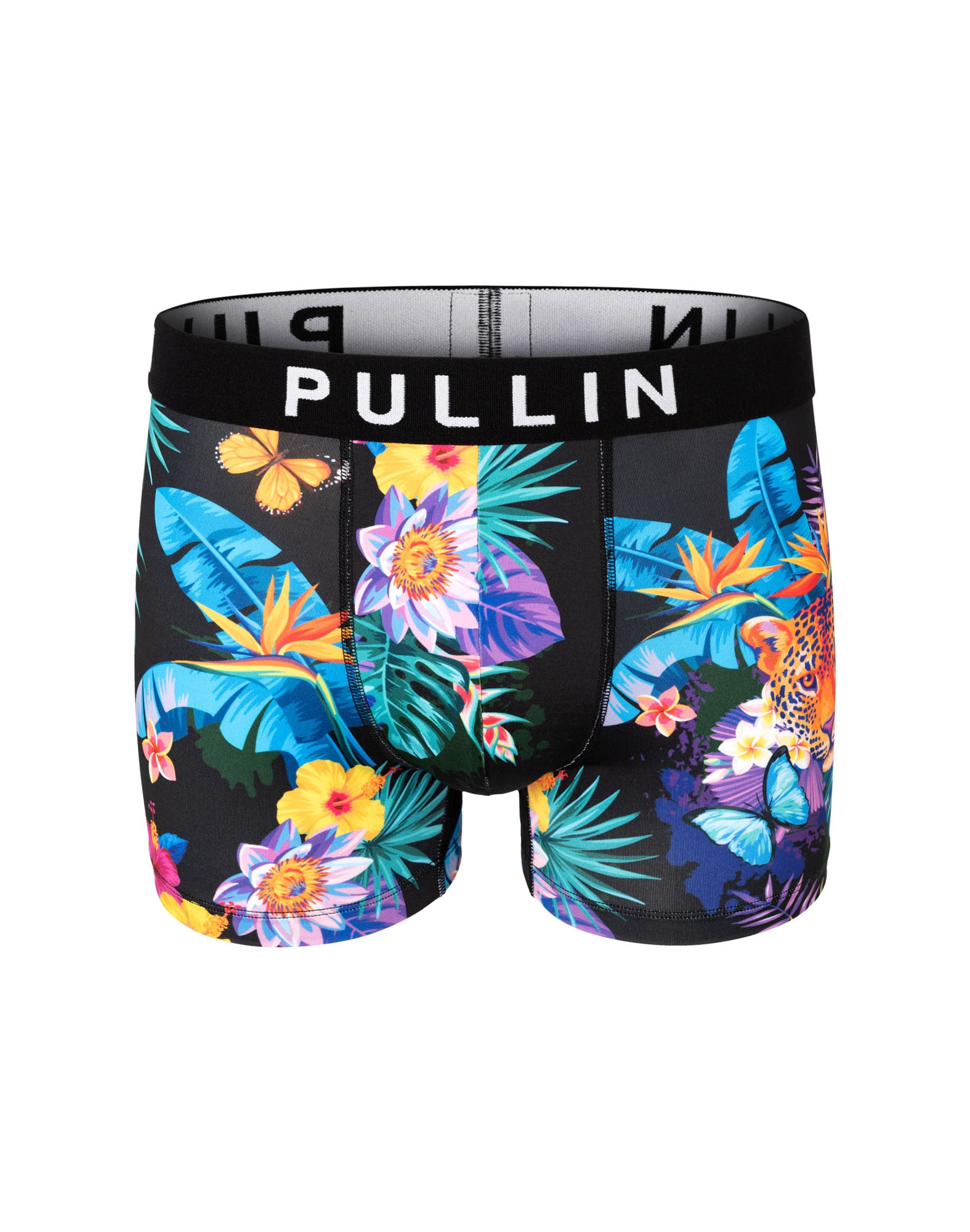boxer homme imprimé boxer court tigerflower PULLIN en lycra