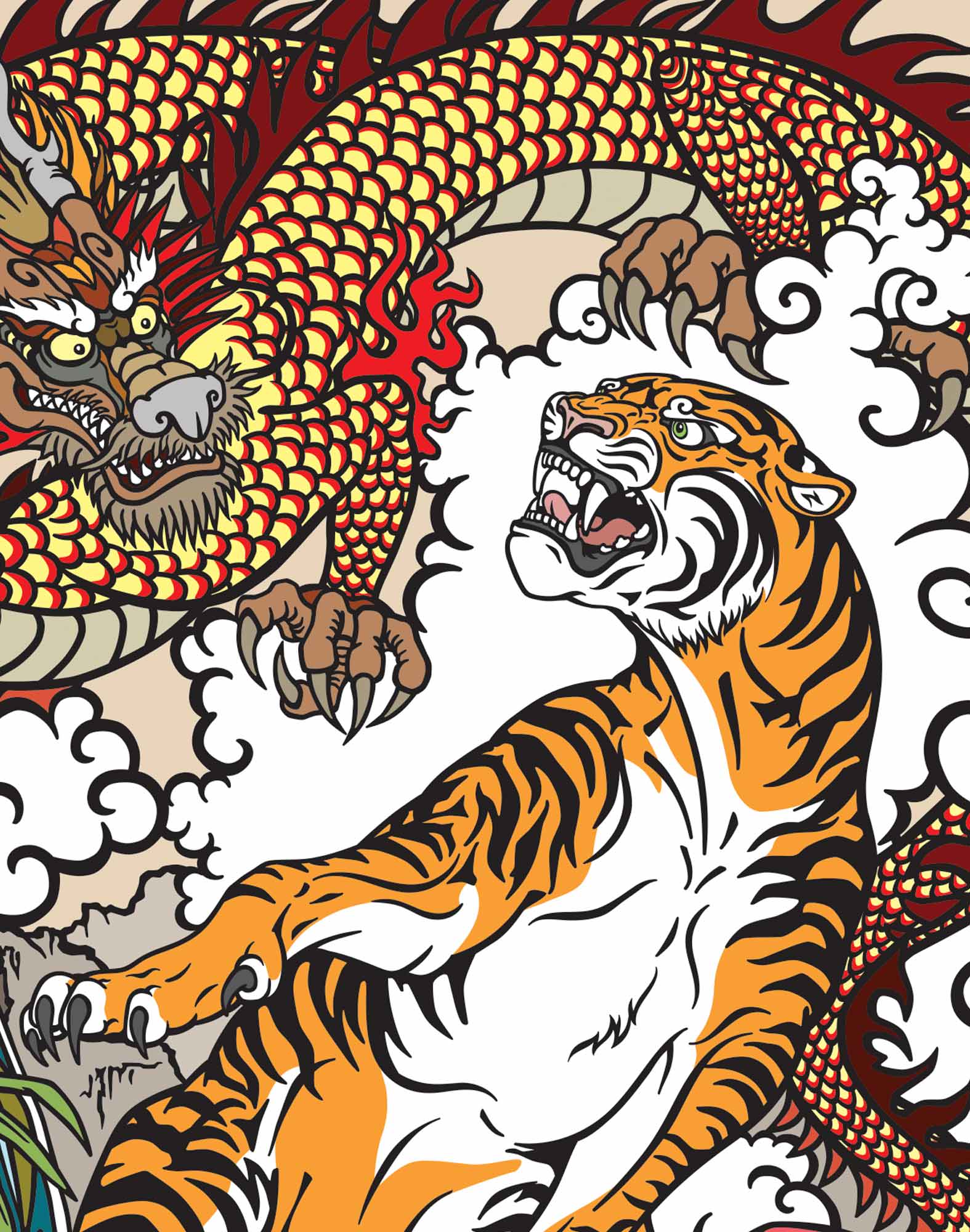 boxer court tigersea PULLIN en lycra