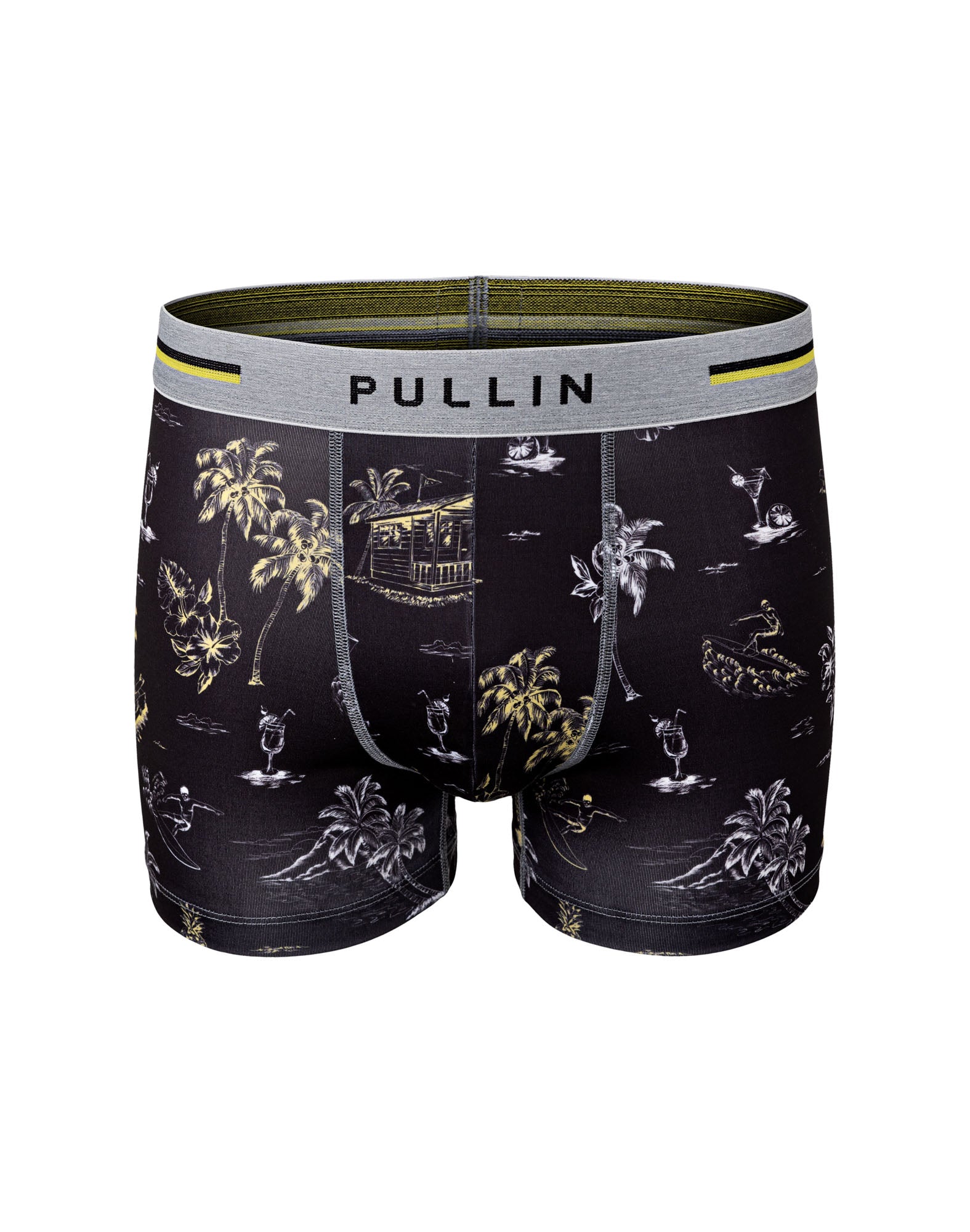 boxer court tropiblack PULLIN en lycra