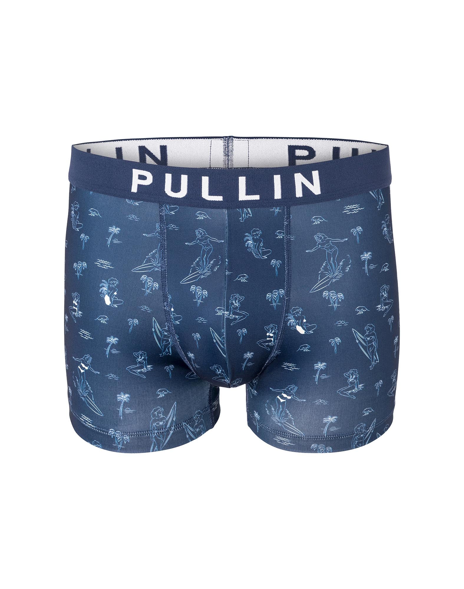 boxer homme imprimé boxer court wavebabe PULLIN en lycra