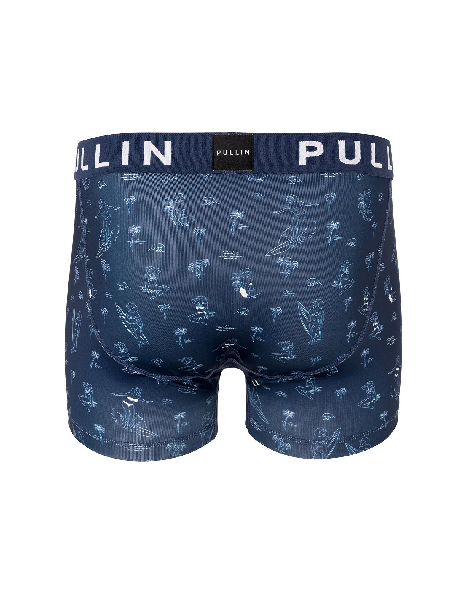 boxer homme imprimé boxer court wavebabe PULLIN en lycra