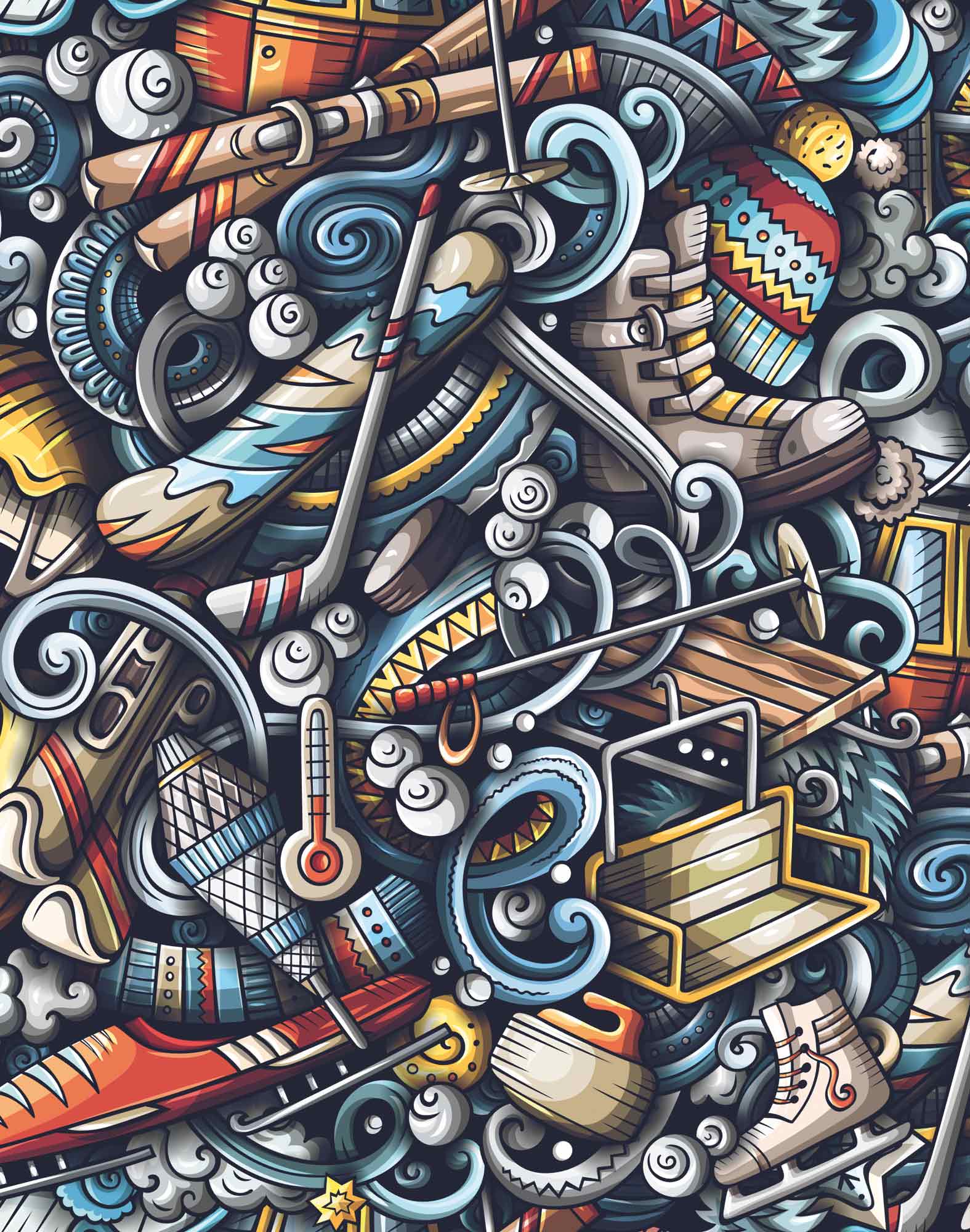 boxer homme imprimé boxer court wintersports PULLIN en lycra