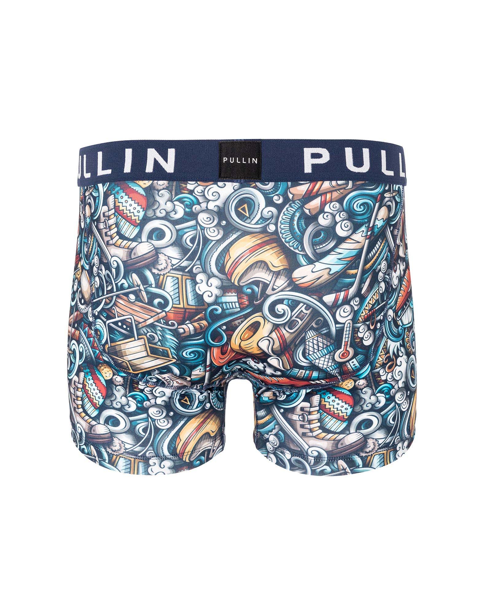 boxer homme imprimé boxer court wintersports PULLIN en lycra