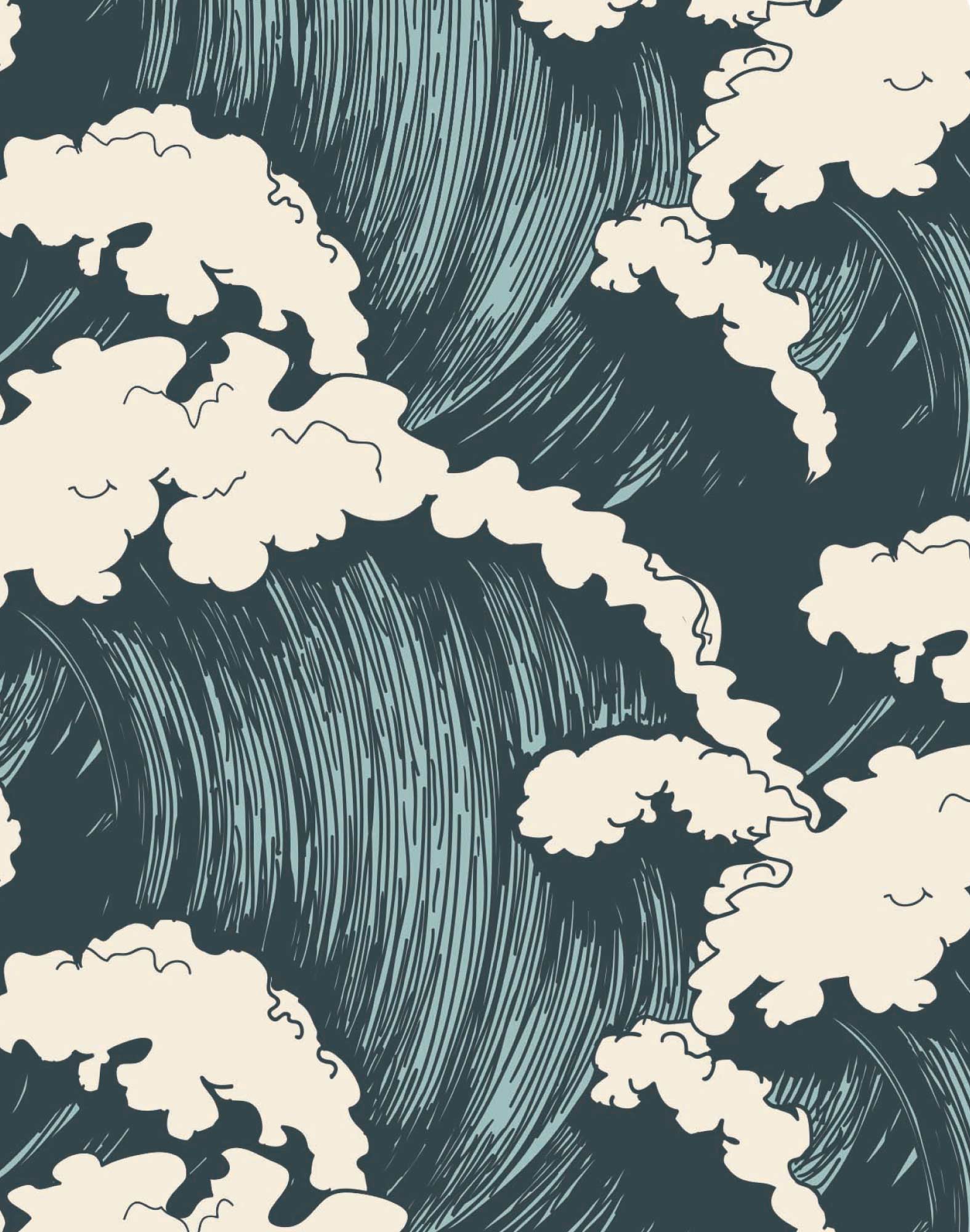 boxer court coton imprime bluewaves PULLIN en coton