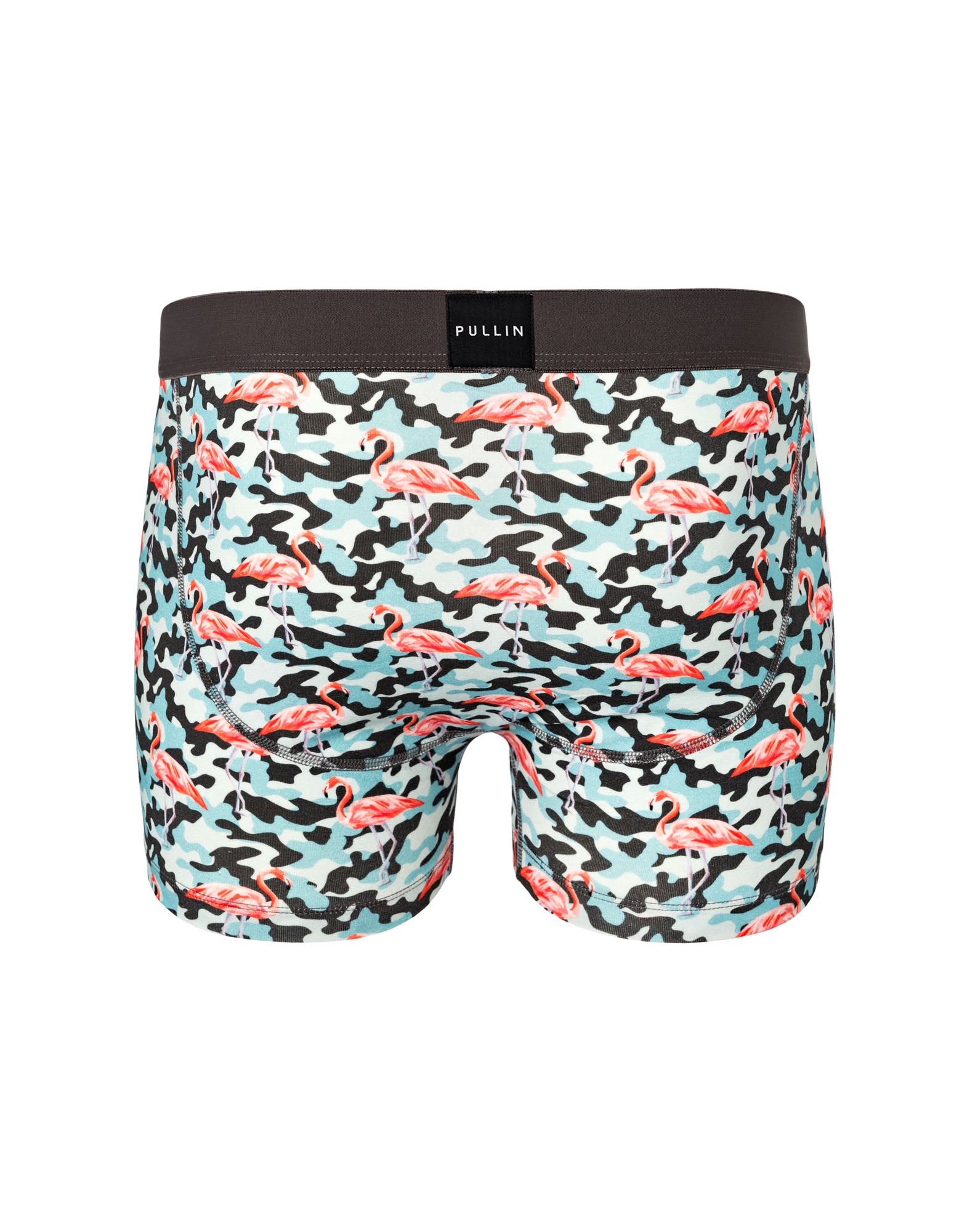 boxer court coton imprime camoflamingo PULLIN en coton