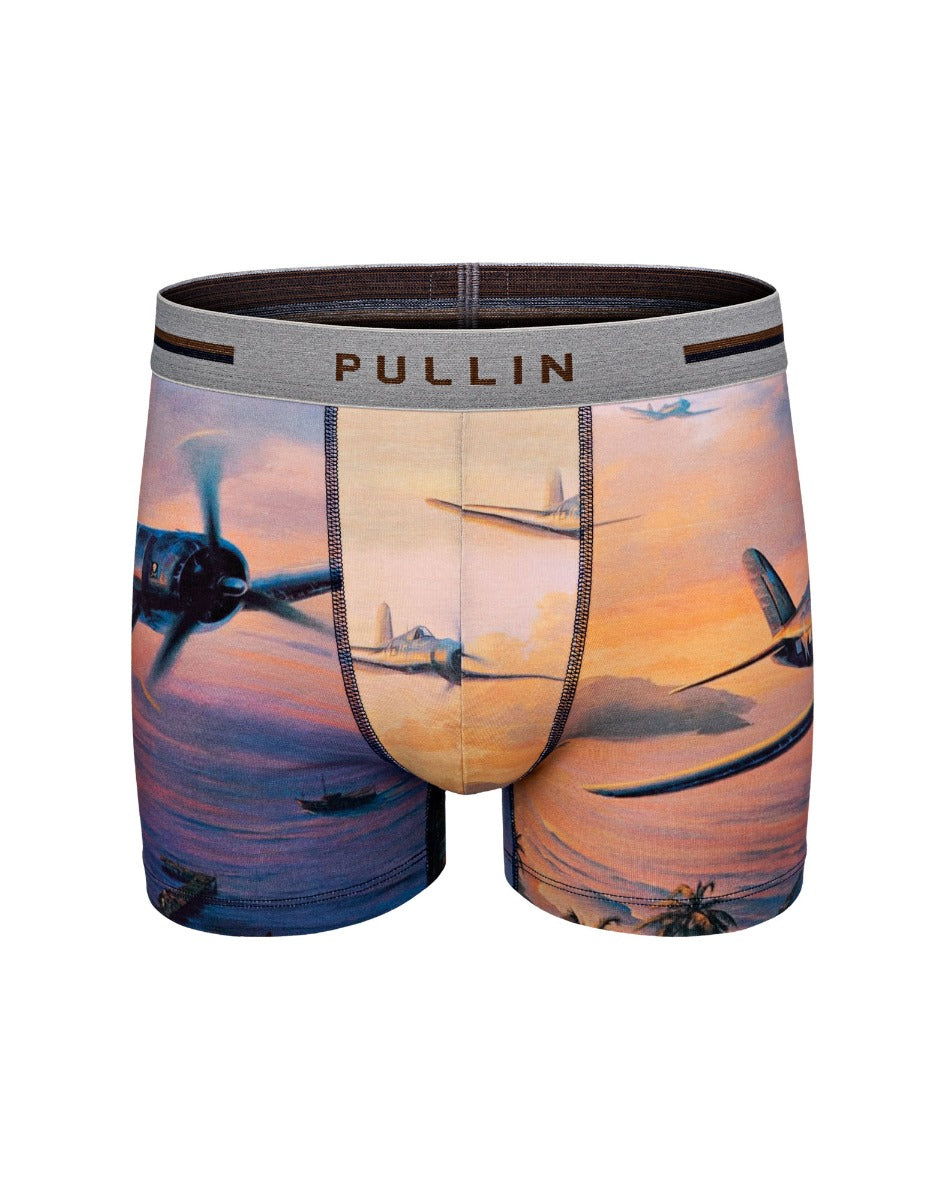 boxer court coton imprime casey PULLIN en coton