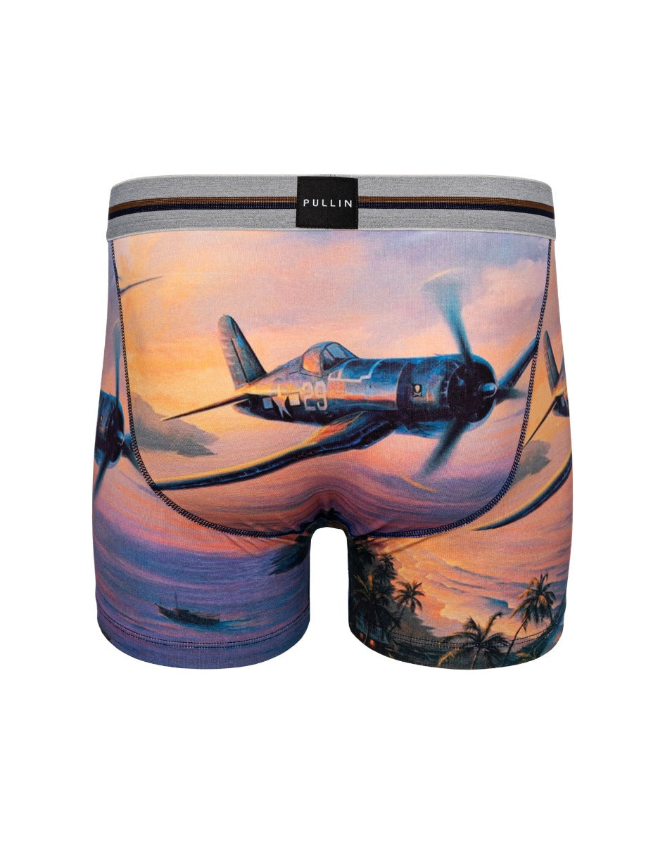 boxer court coton imprime casey PULLIN en coton