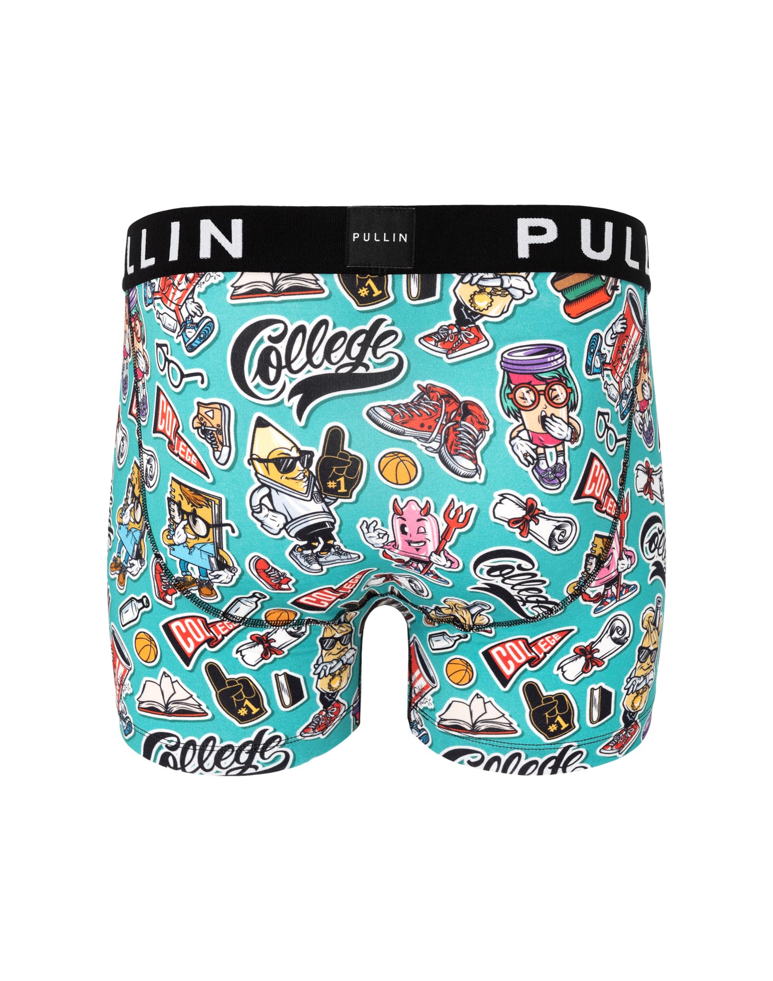 boxer homme imprimé boxer court college PULLIN en coton