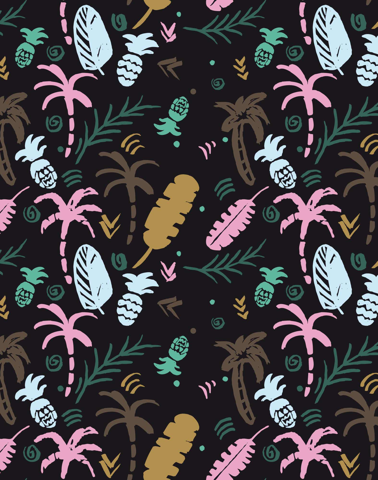 boxer court coton imprime colorpalm PULLIN en coton