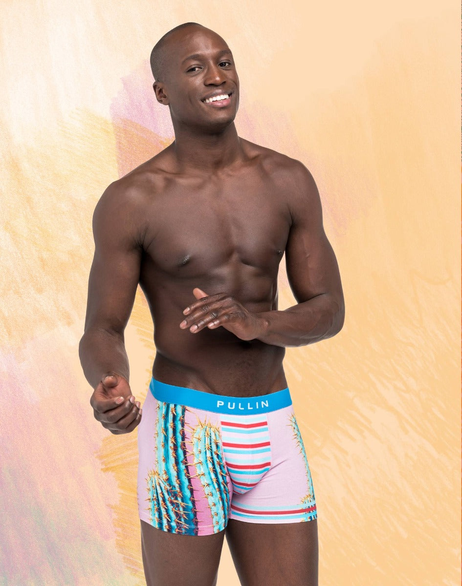 boxer court coton imprime dutronc PULLIN en coton