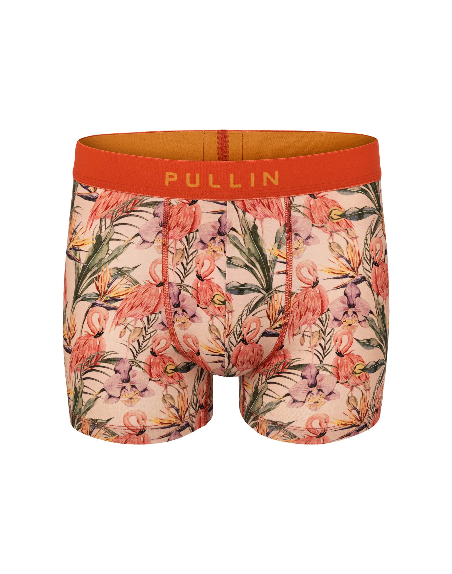 boxer court coton imprime flamingotropi PULLIN en coton