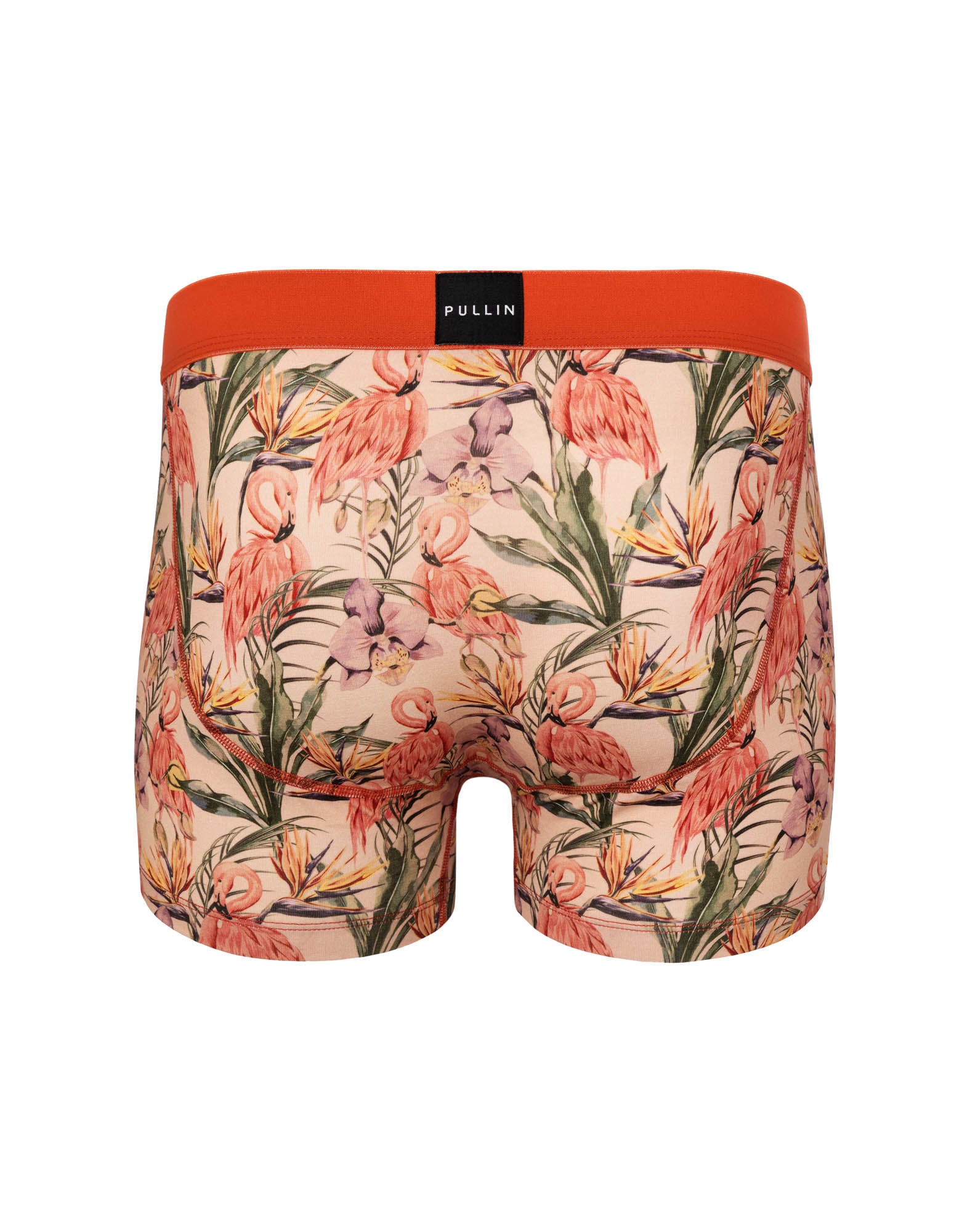 boxer court coton imprime flamingotropi PULLIN en coton