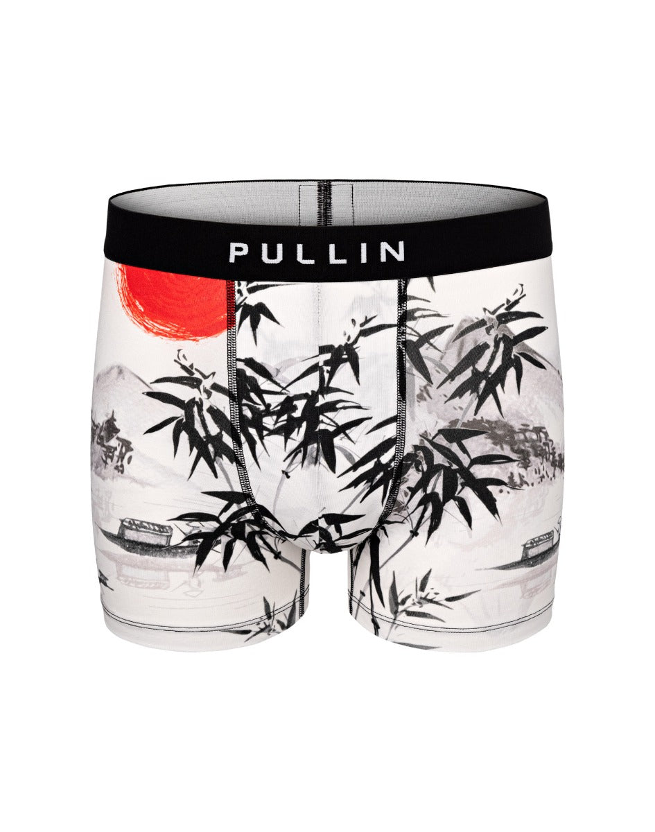 boxer court coton imprime fuji PULLIN en coton