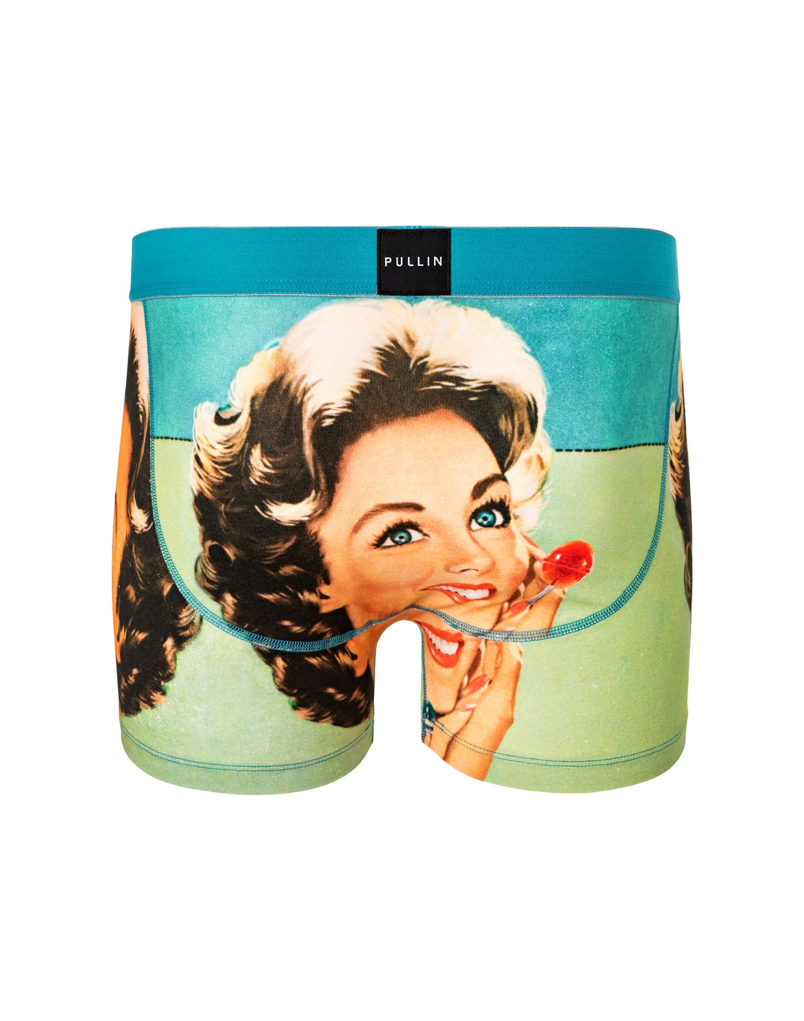 boxer court coton imprime lollipop PULLIN en coton