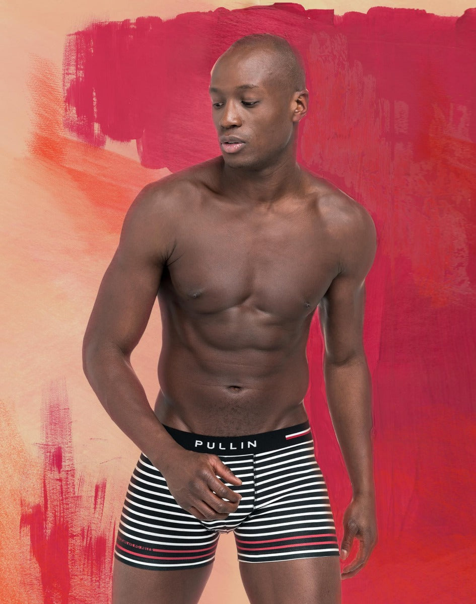 boxer court coton imprime mousseblack PULLIN en coton