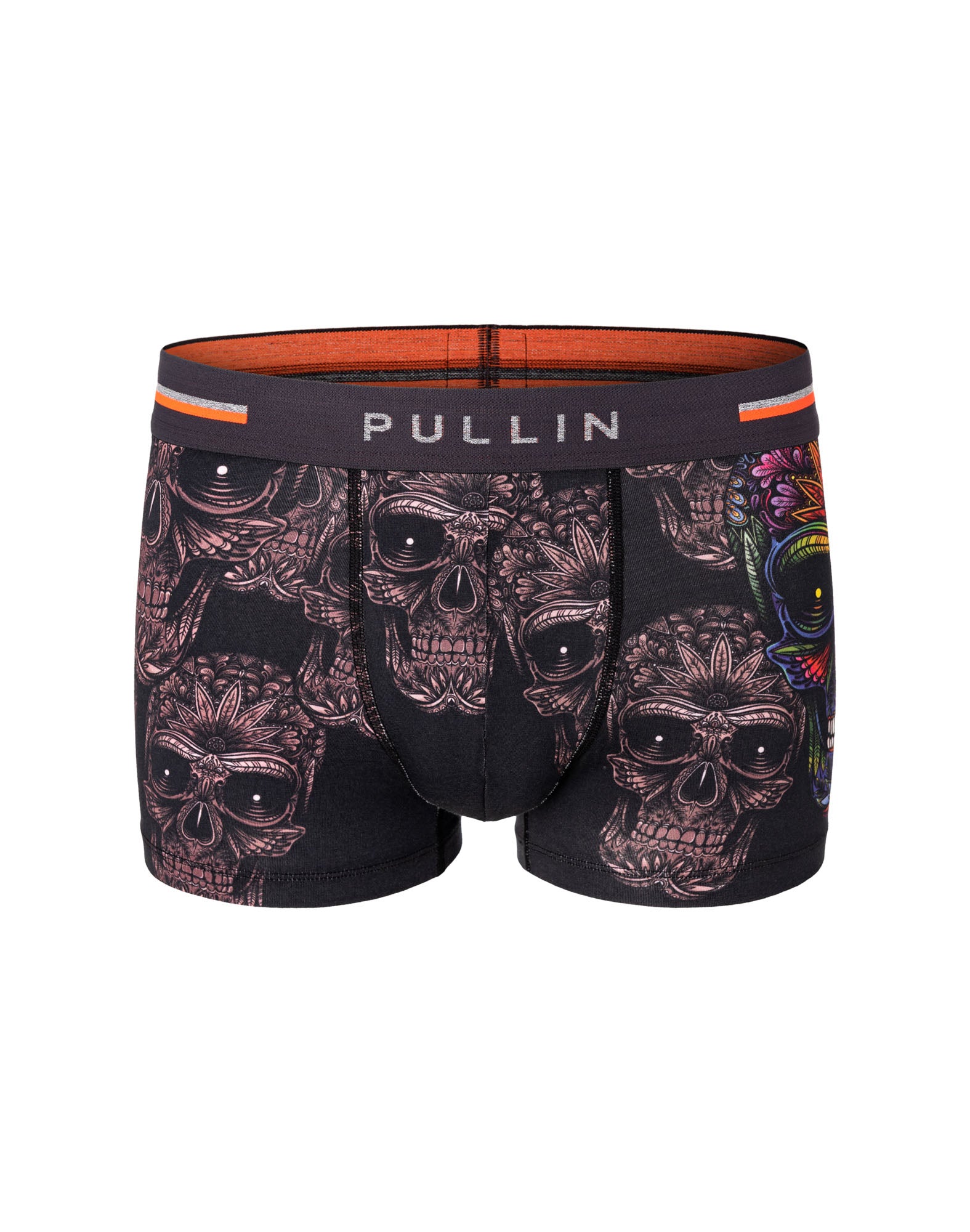 boxer court coton imprime muerte PULLIN en coton
