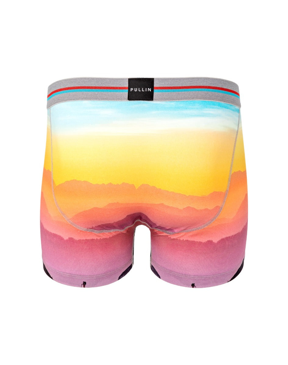boxer court coton imprime rainbowsky PULLIN en coton