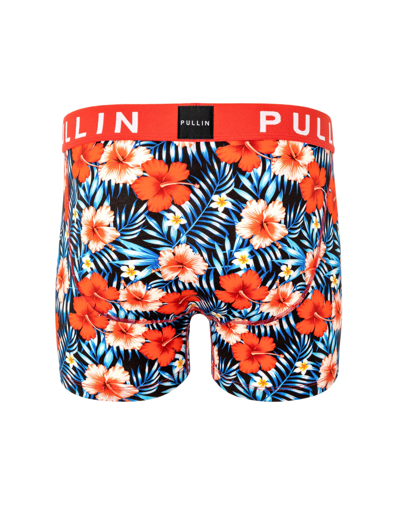 boxer court coton imprime redbiscus PULLIN en coton