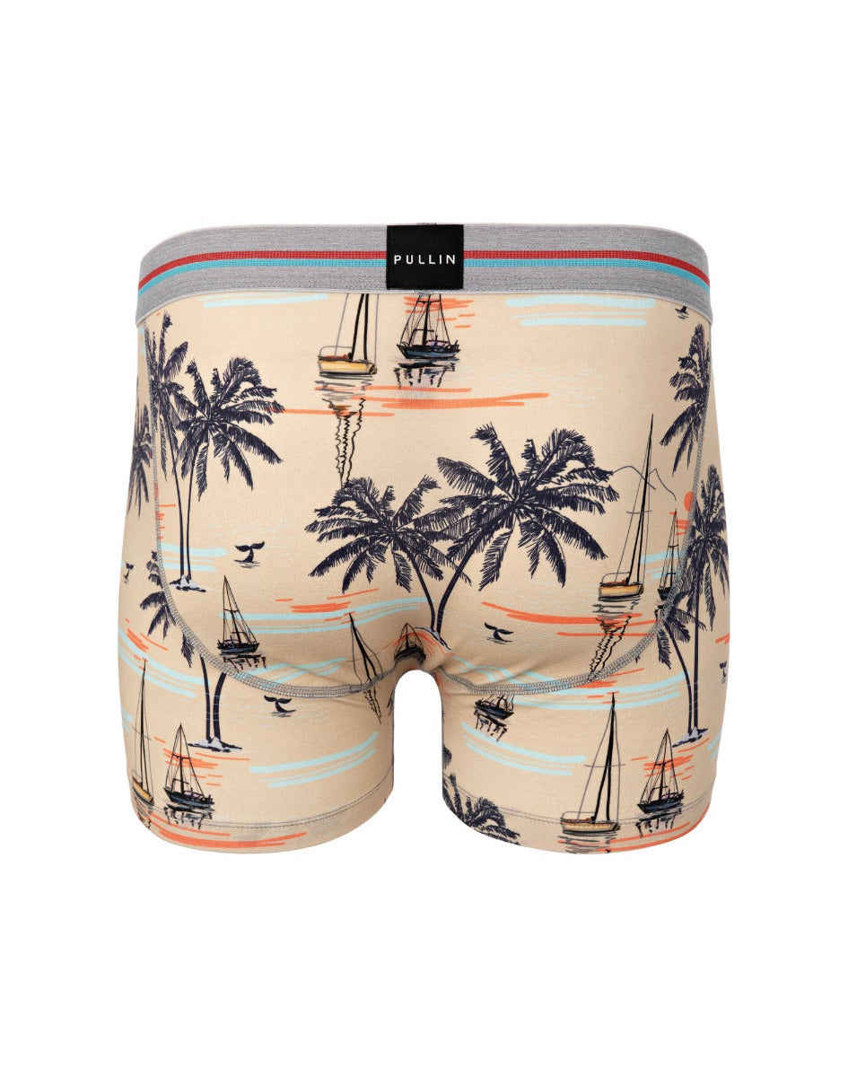 boxer court coton imprime stbarth PULLIN en coton