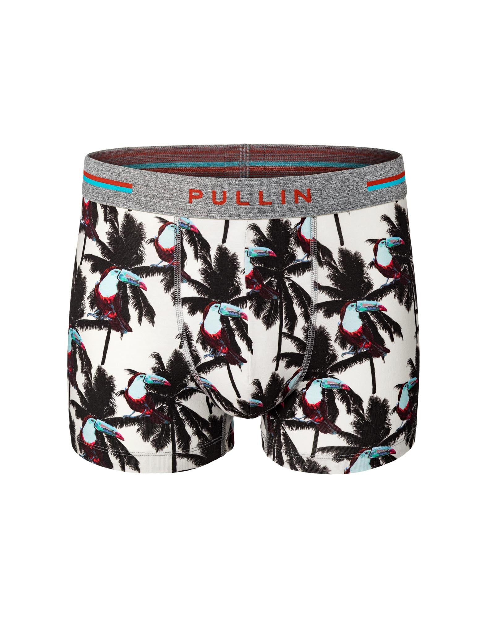 boxer court coton imprime toucanpalm PULLIN en coton