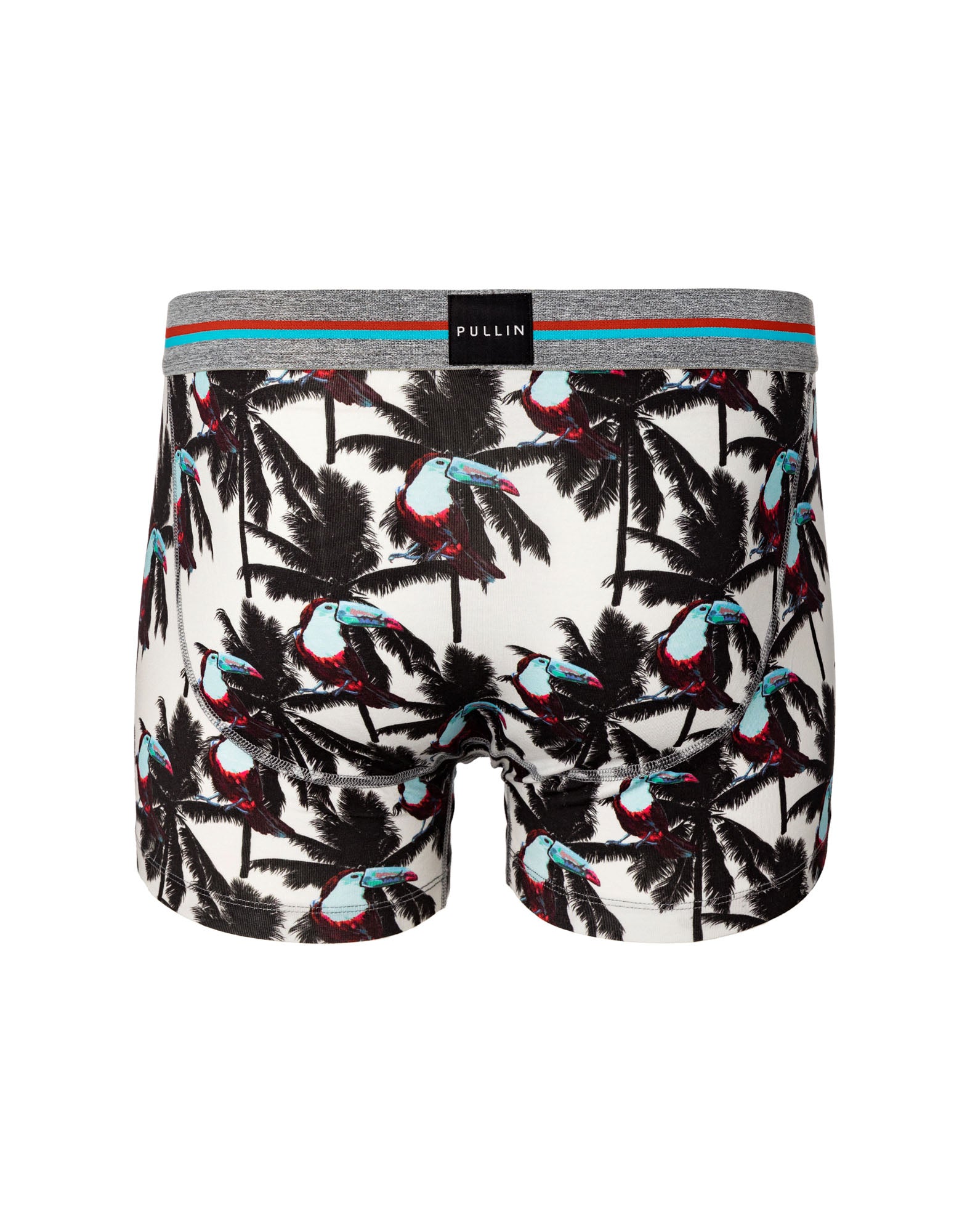 boxer court coton imprime toucanpalm PULLIN en coton