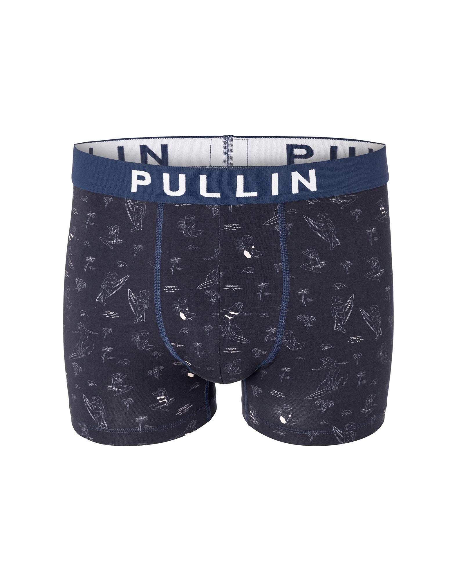 boxer homme imprimé boxer court wavebabe PULLIN en coton