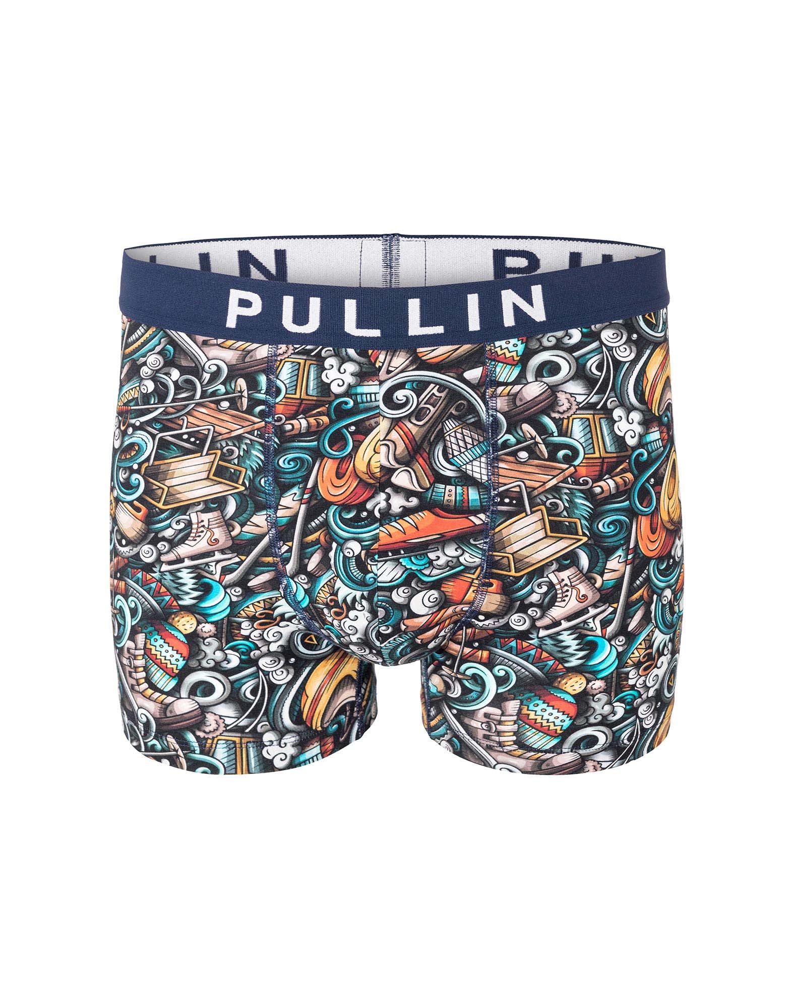 boxer homme imprimé boxer court wintersports PULLIN en coton