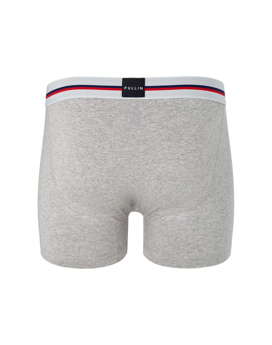 boxer court silver PULLIN en coton