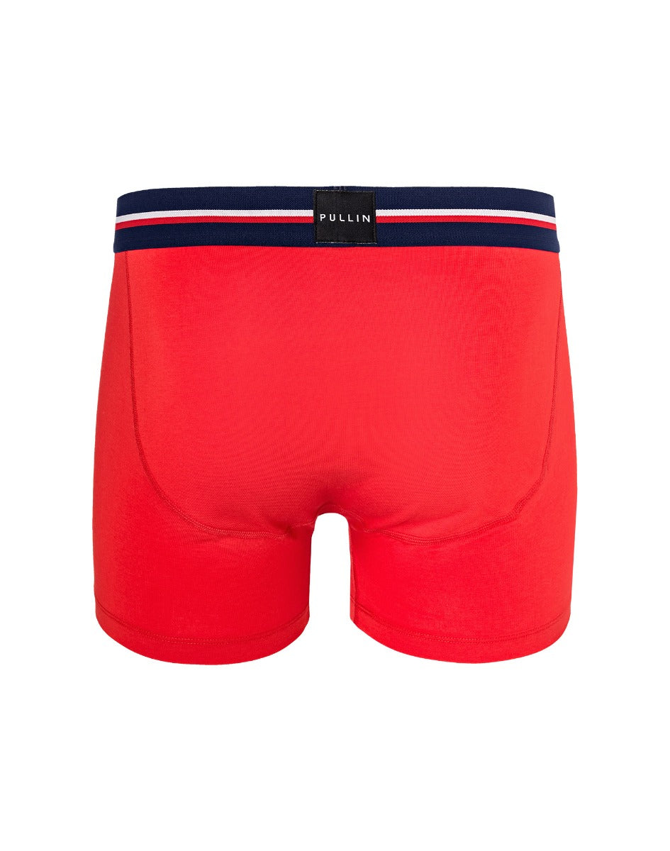 boxer court coton rouge PULLIN en coton