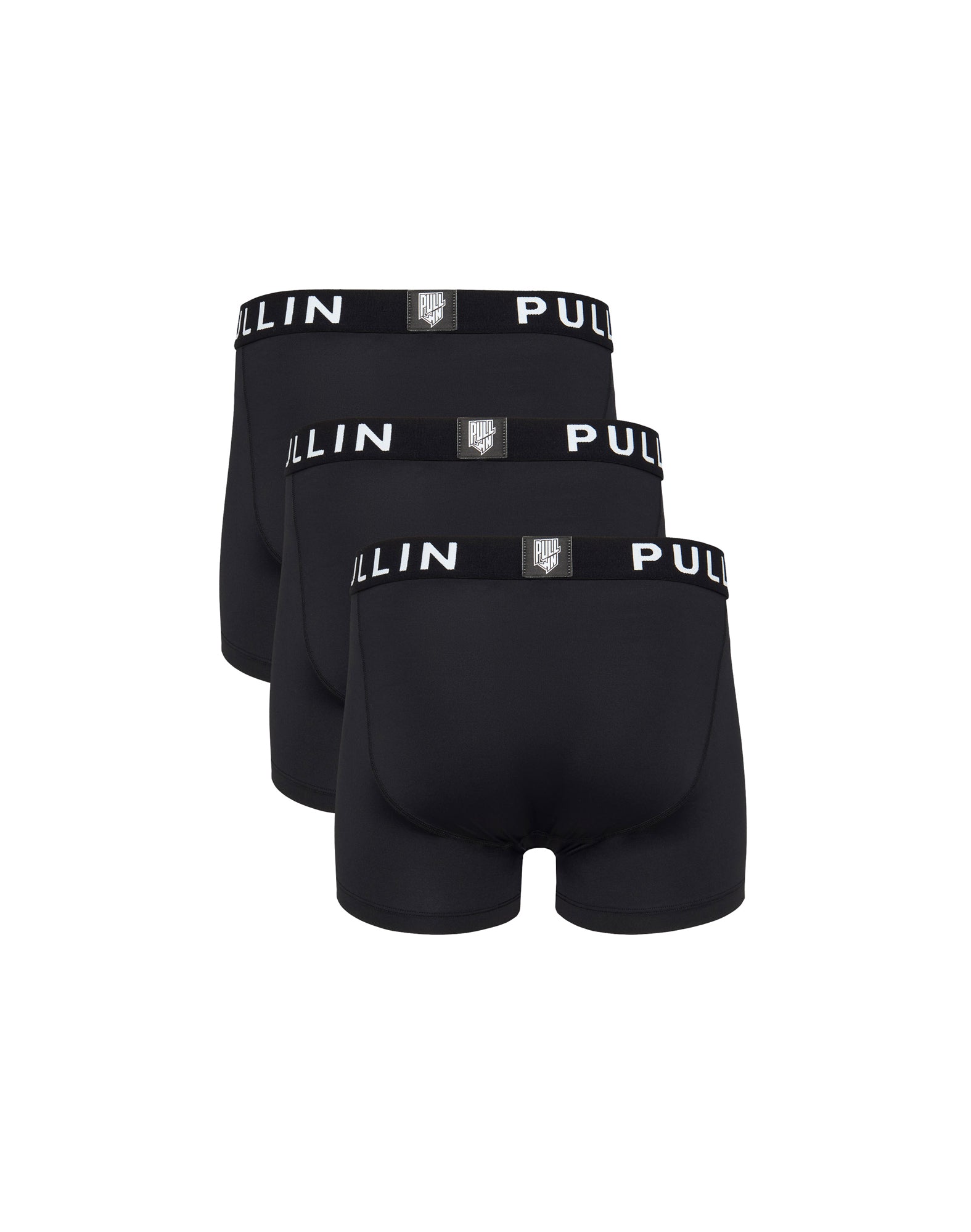 pack de 3 boxers courts lycra noir PULLIN en polyamide