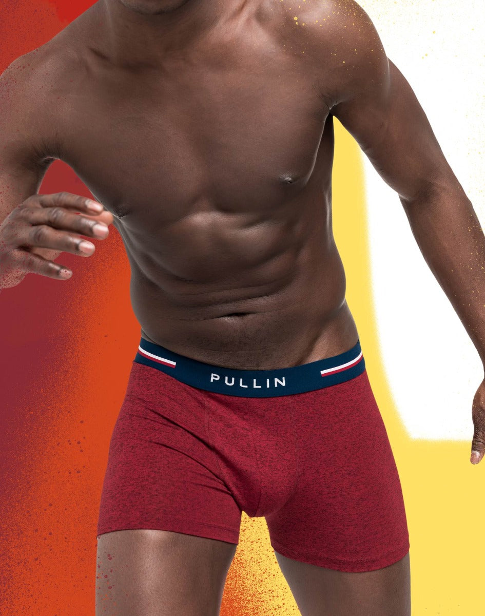 boxer court uni red PULLIN en polyamide