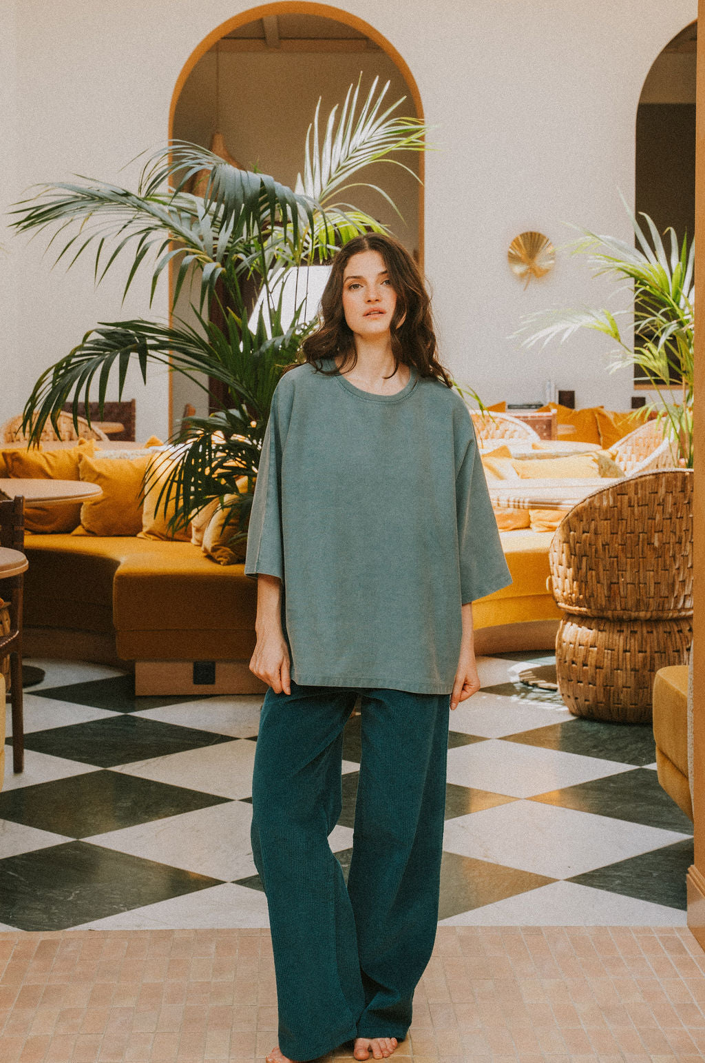 JANE CORDOBER VELVET TROUSERS