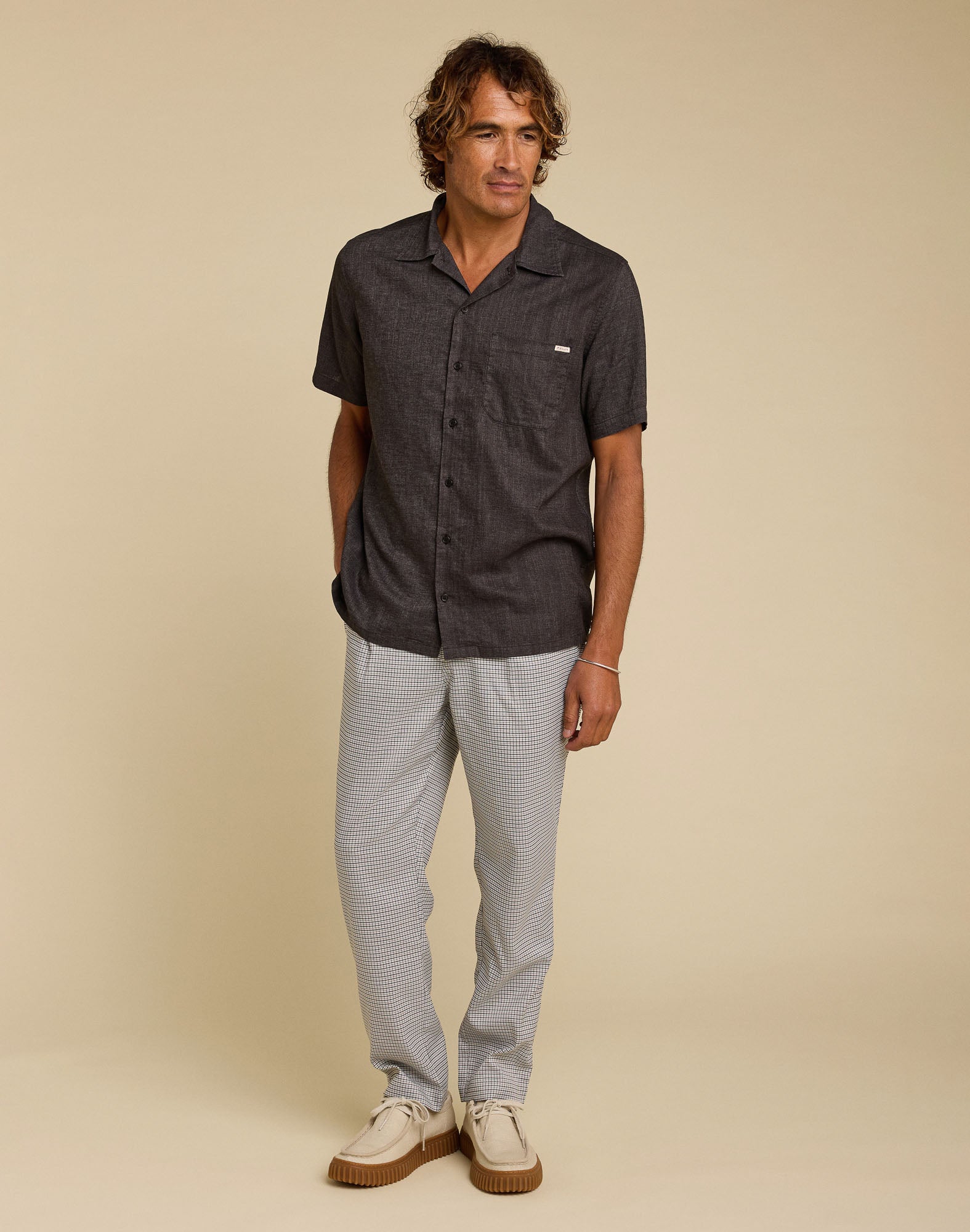 pantalon tapered loose savile PULLIN en polyester