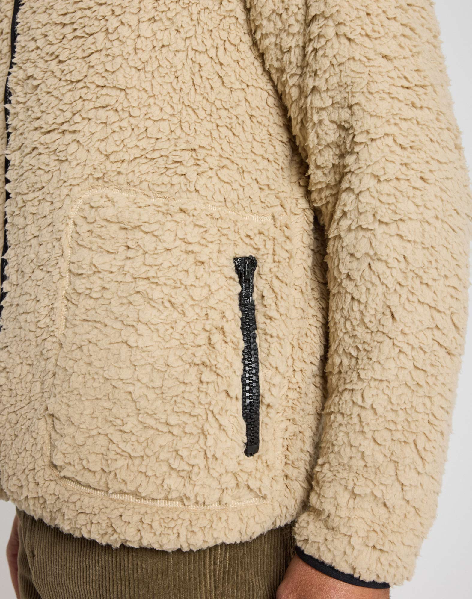 veste homme sherpa park cream PULLIN en polyester