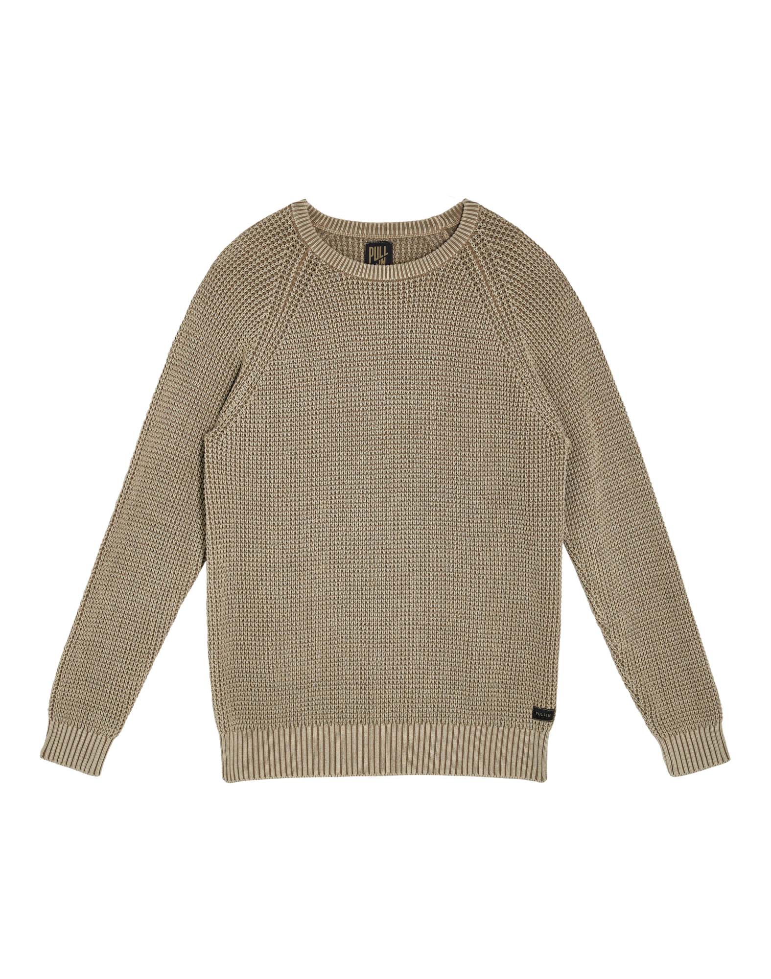 pull taupe PULLIN en coton