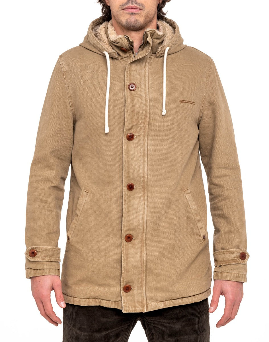 blouson homme parka sand PULLIN en coton