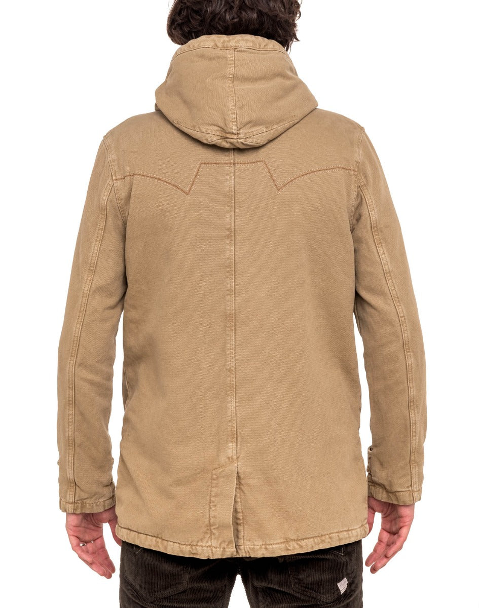 blouson homme parka sand PULLIN en coton