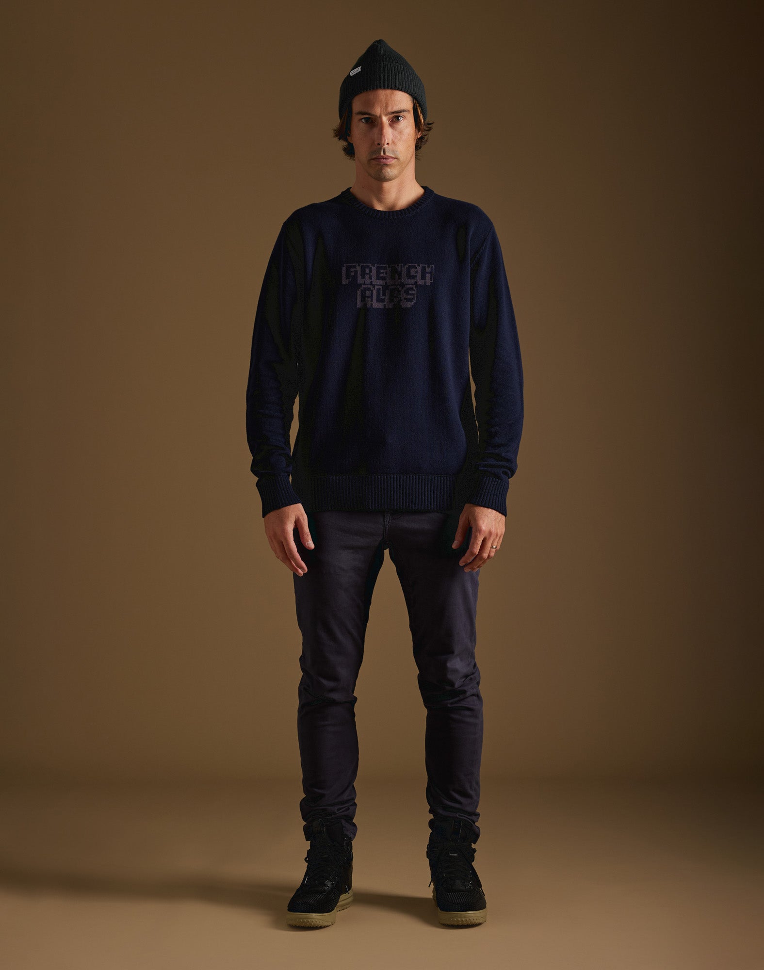 pull french alps blue PULLIN en coton