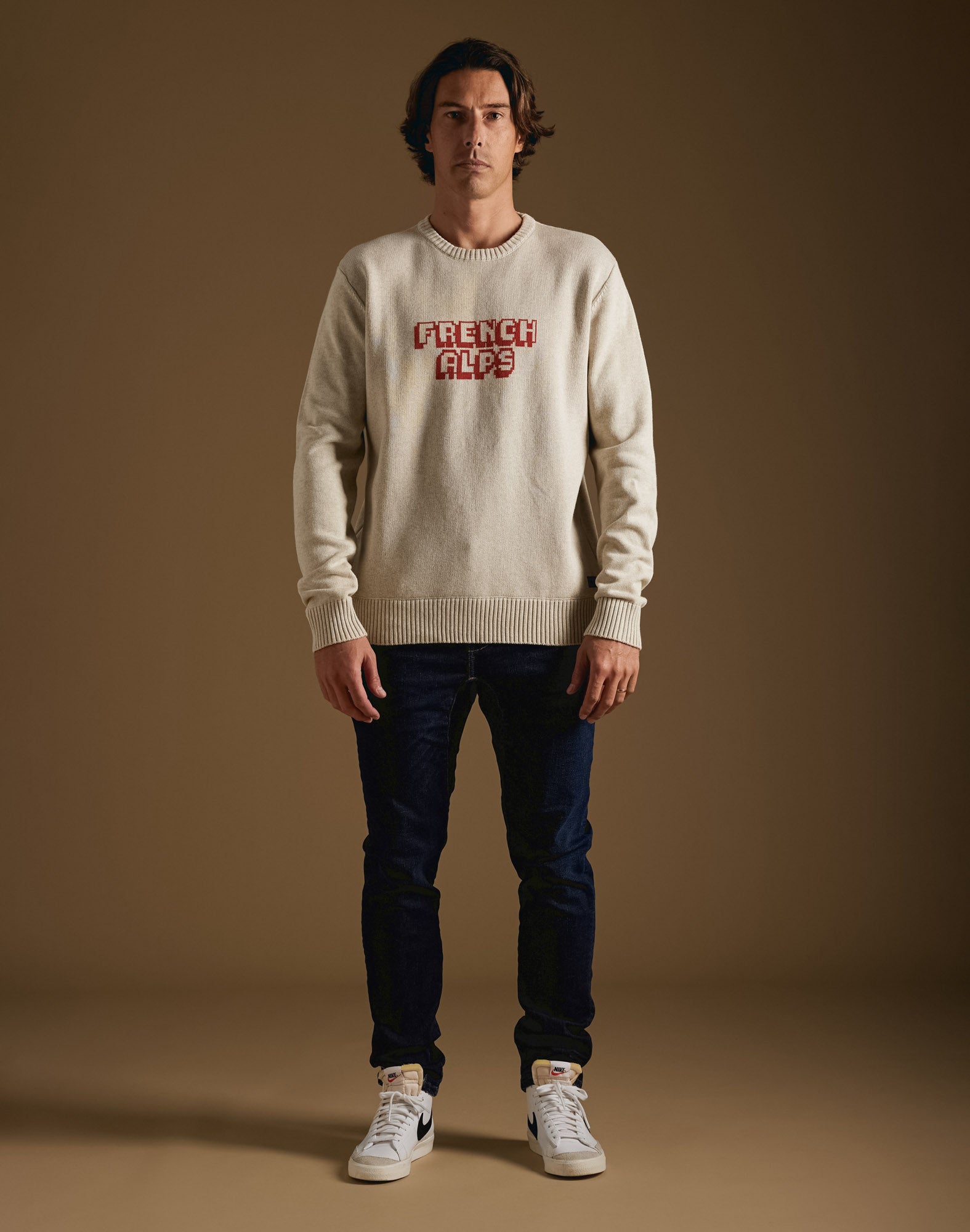 pull french alps cream PULLIN en coton