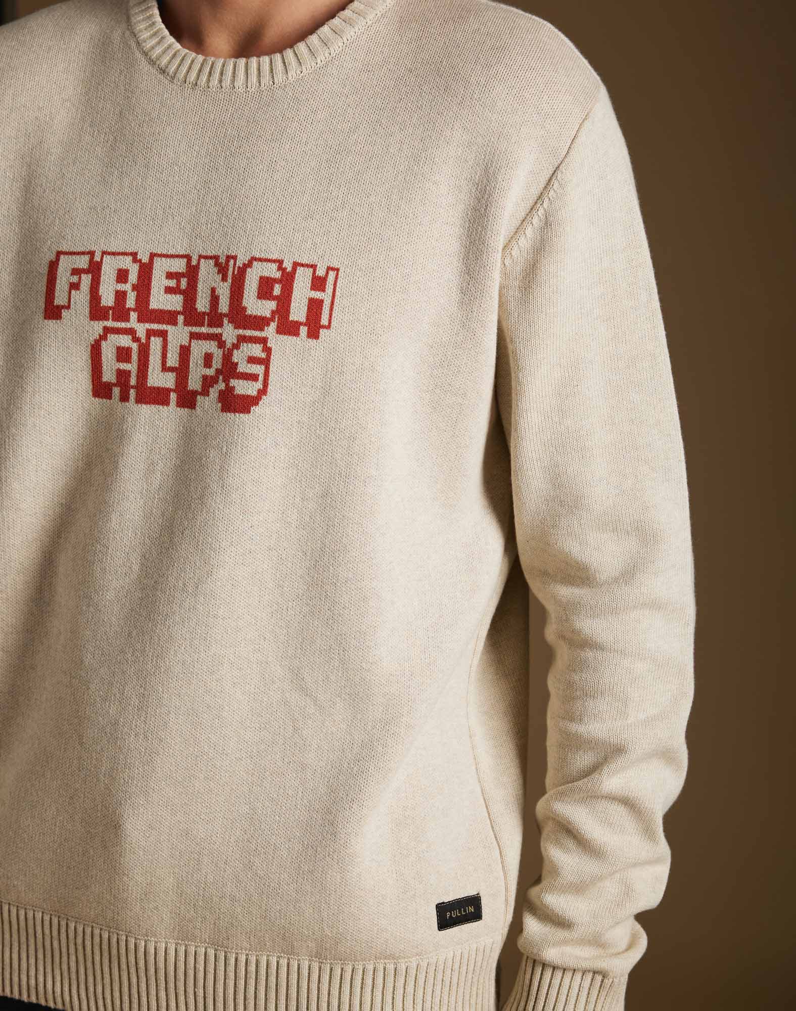 pull french alps cream PULLIN en coton