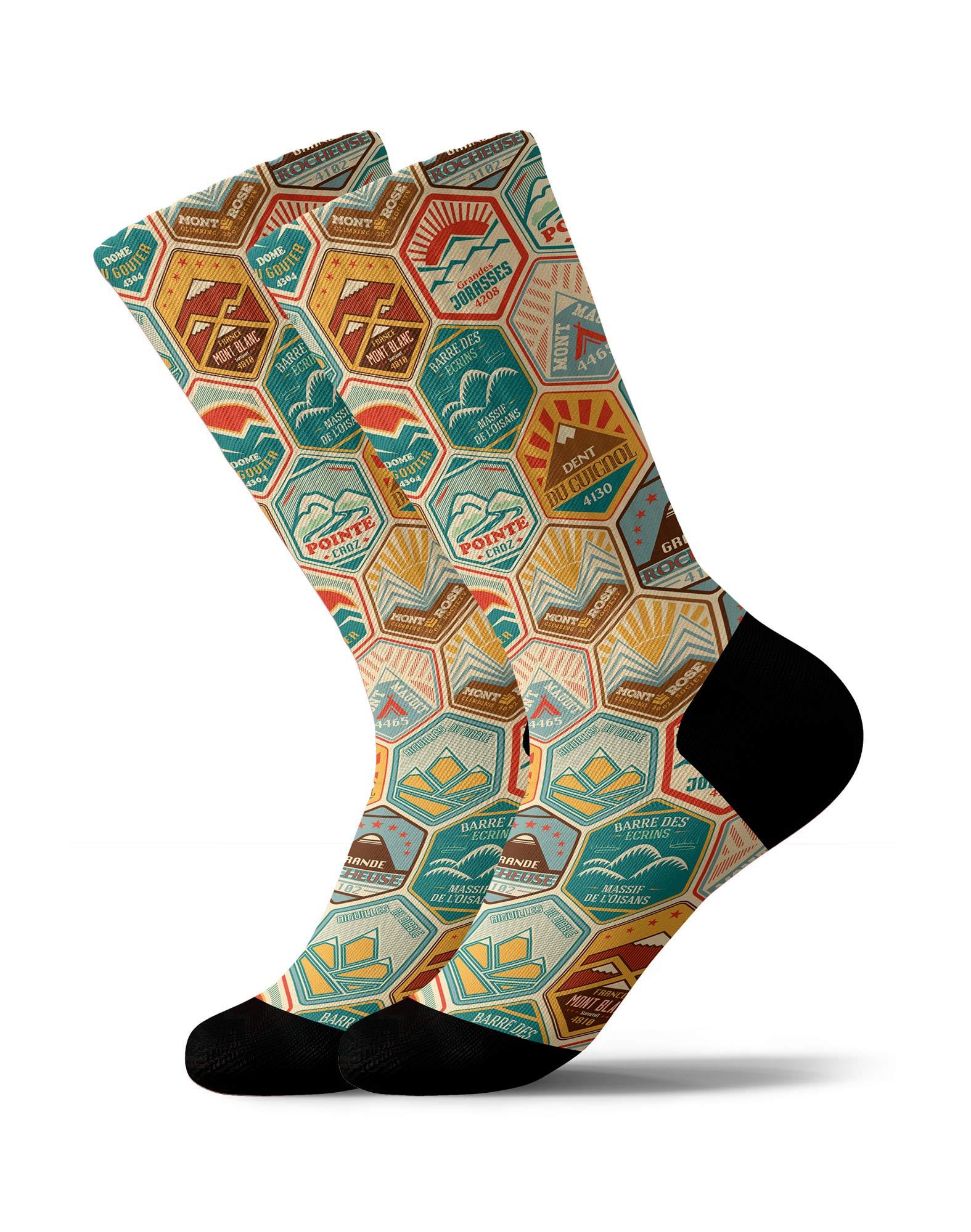 chaussettes sublimées peaks PULLIN
