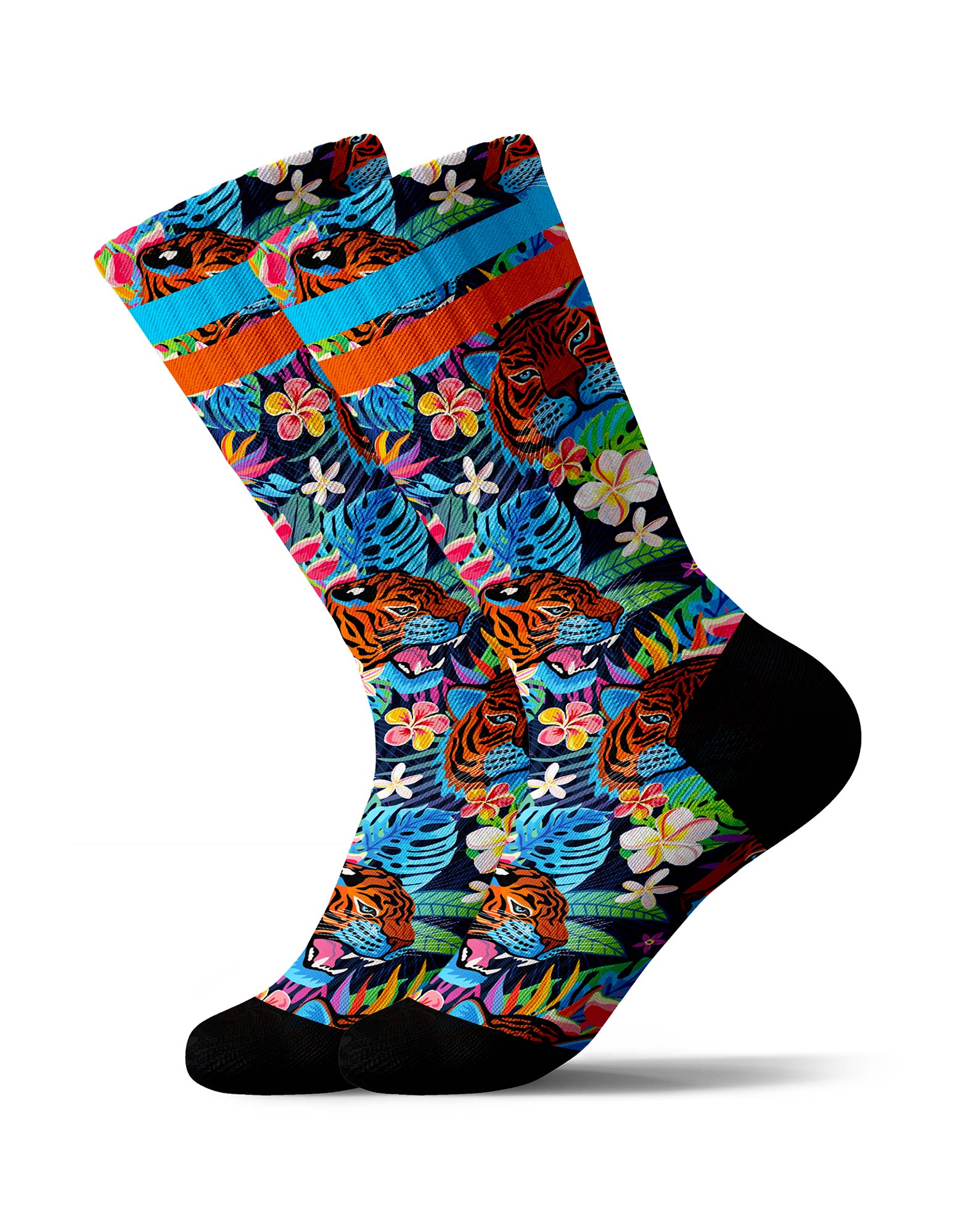 chaussettes sublimées tigerblue PULLIN