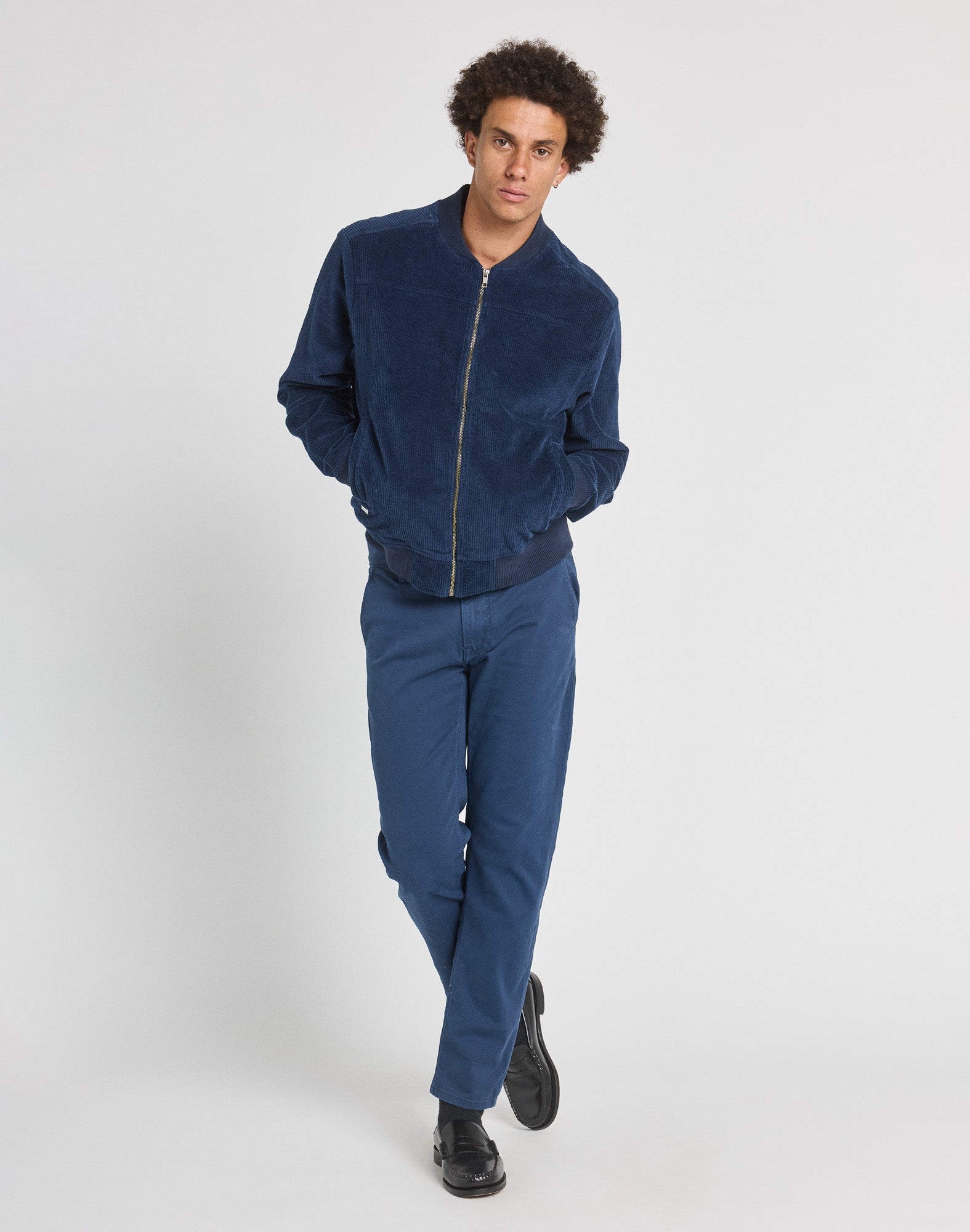 veste steeve corduroy navy PULLIN