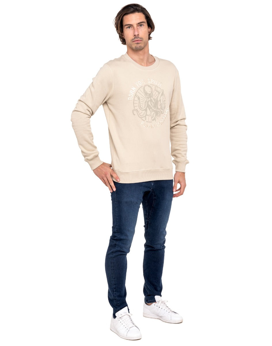 sweat homme crew borndove PULLIN en coton