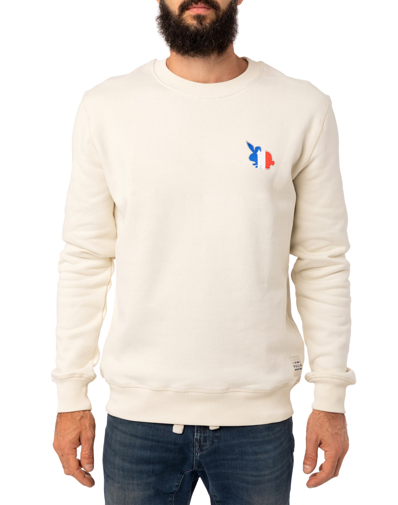 sweat homme crew dove PULLIN en coton