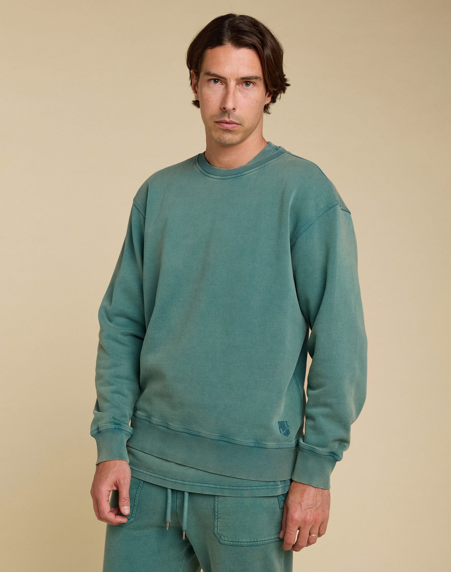 sweat teal PULLIN en coton