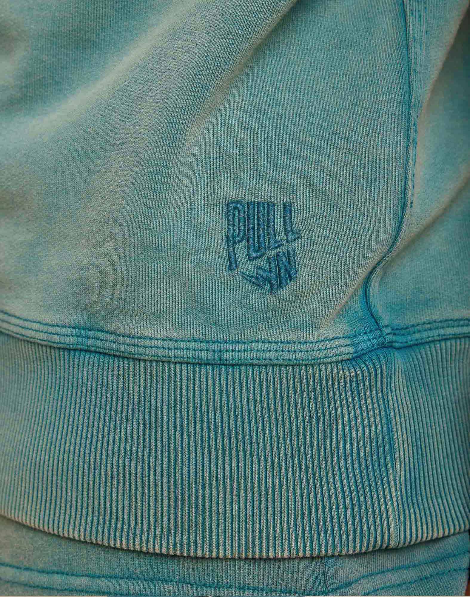 sweat teal PULLIN en coton